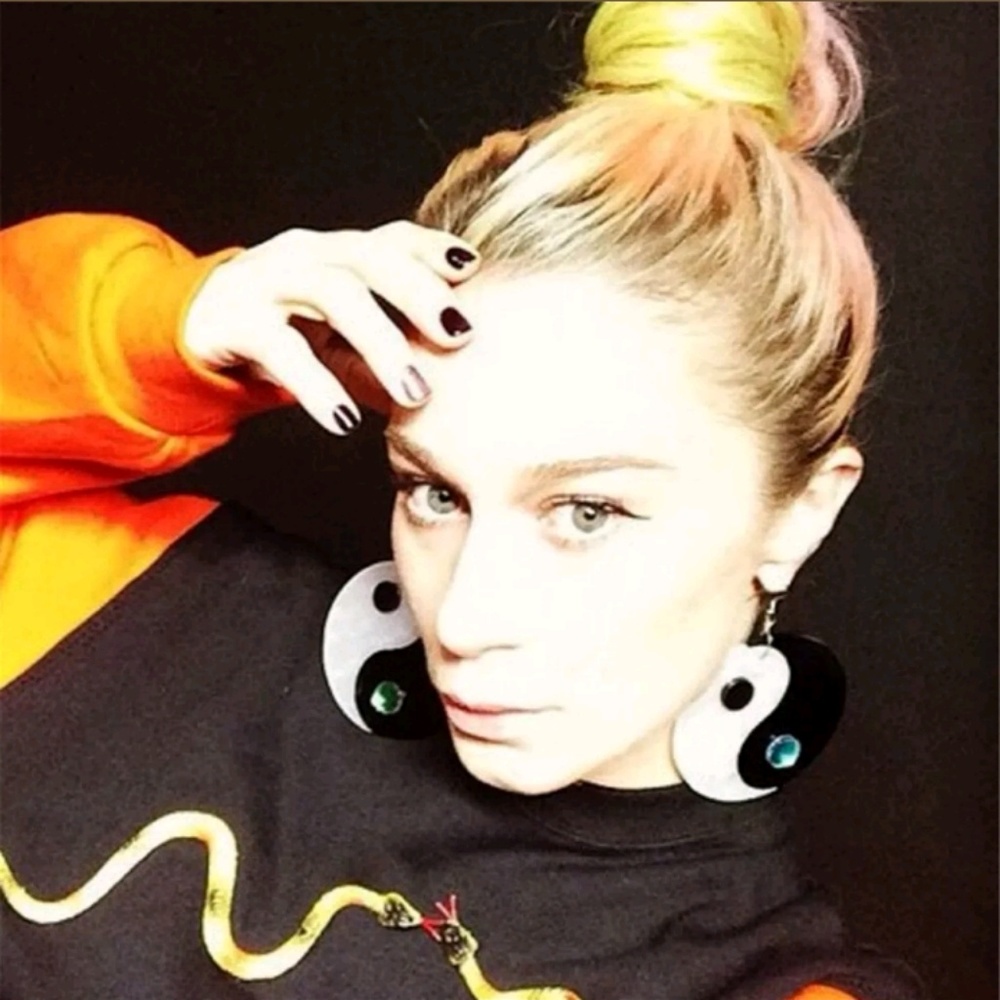 SOLD. Yin Yang Earrings